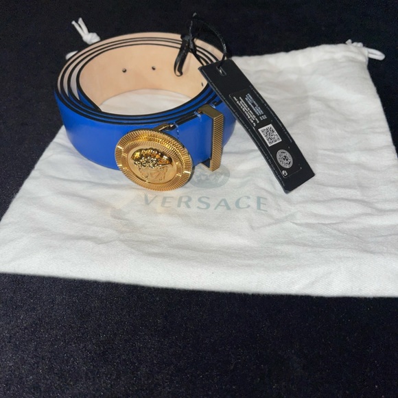 Men’s blue Versace belt - Picture 3 of 4